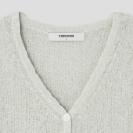 8 seconds V-neck Short Sleeve Cardigan — Light Green