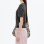 8 seconds Linen Blend Round Neck Short Sleeve Pullover — Ash