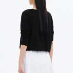 8 seconds String Openwork Cardigan — Black