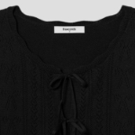 8 seconds String Openwork Cardigan — Black