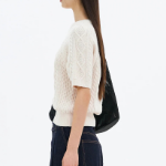 8 seconds Cable Short Sleeve Pullover — Ivory