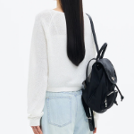 8 seconds Wide Neck Long Sleeve Pullover — Ivory