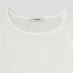 8 seconds Wide Neck Long Sleeve Pullover — Ivory