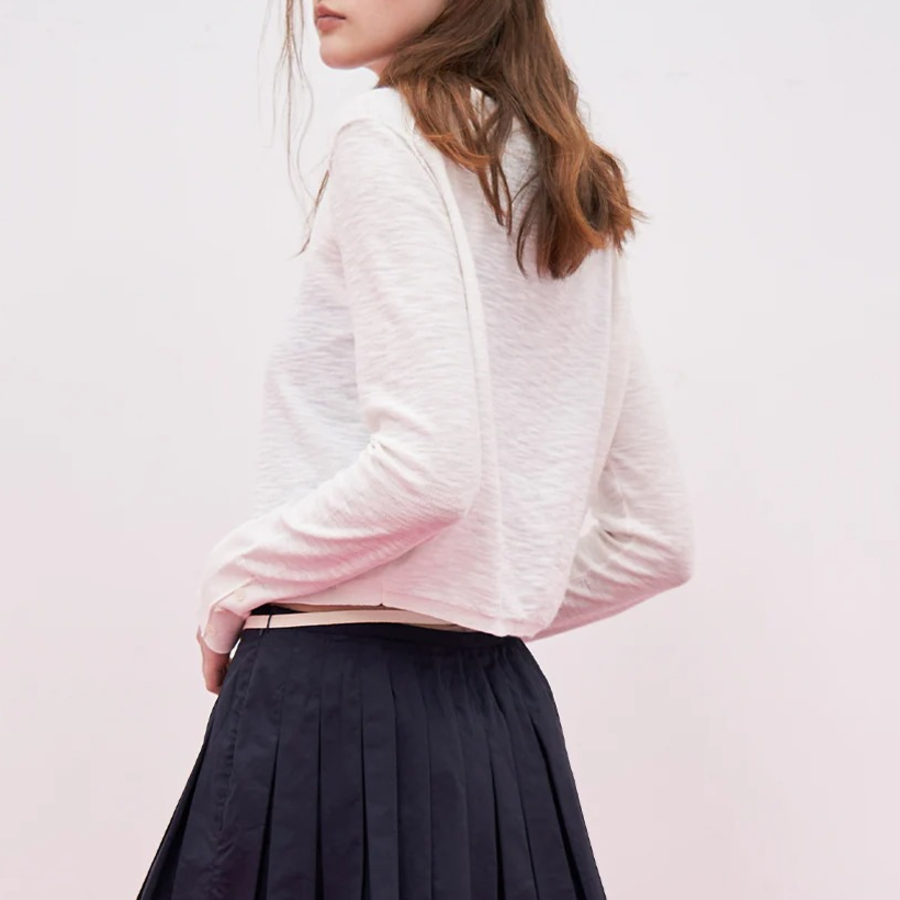 8 seconds Sheer Cardigan — White