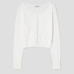 8 seconds Sheer Cardigan — White