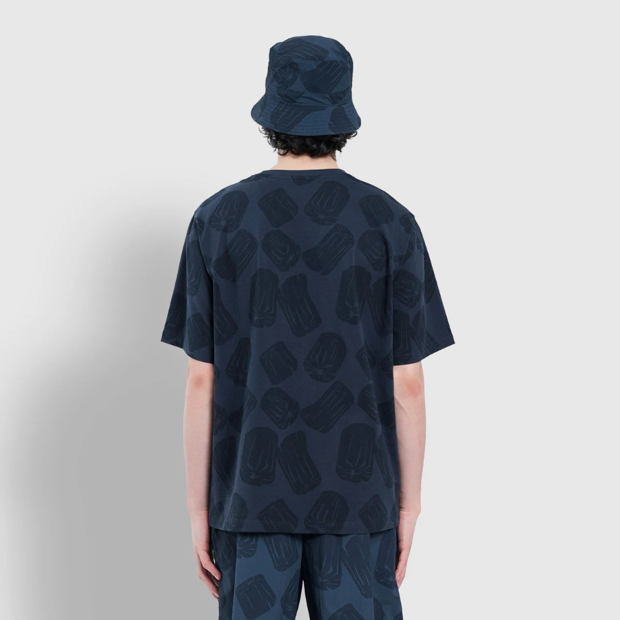 JAJU Unisex Cotton Short Sleeve T-Shirt – Navy