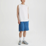 JAJU Men’s Quick-Dry Muscle Sleeveless T-Shirt – White