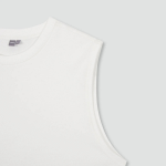 JAJU Men’s Quick-Dry Muscle Sleeveless T-Shirt – White