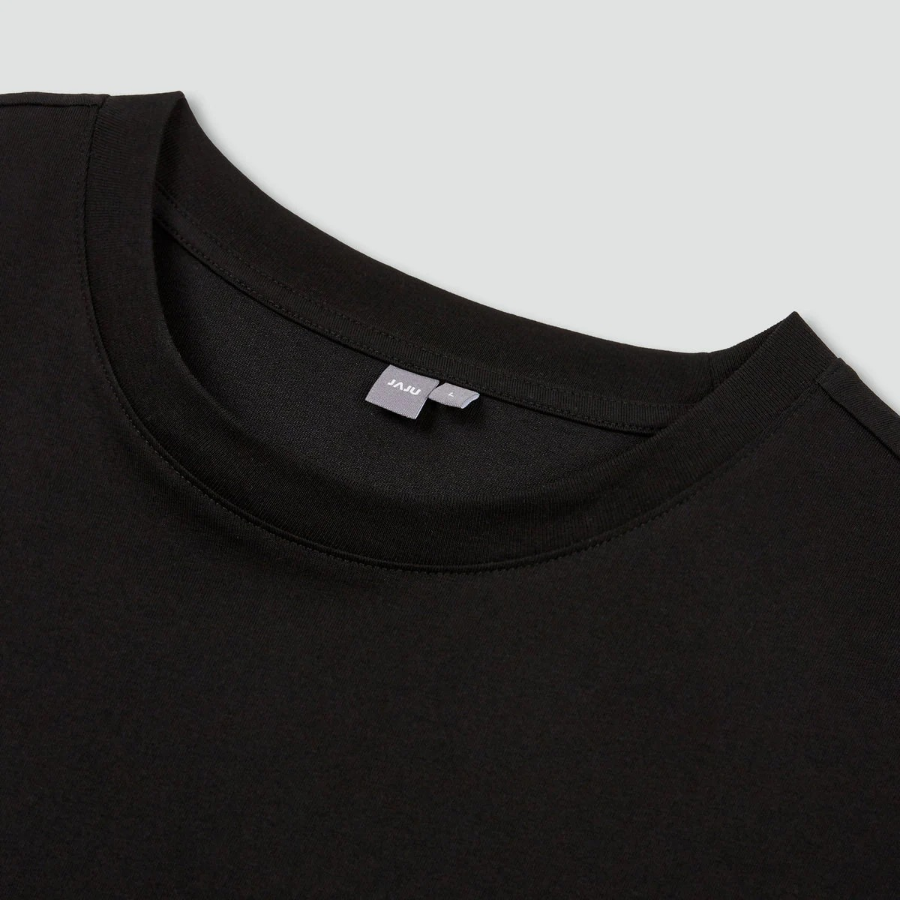 JAJU Men’s Quick-Dry Muscle Sleeveless T-Shirt – Black