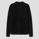 Maison Kitsune Men Maison Kitsune Handwriting Comfort Ribbed Cardigan - Black