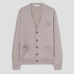 Maison Kitsune Men Bold Fox Head Patch Regular Cardigan - Marble