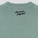 Maison Kitsune Men Dressed Fox Intarsia Jumper - Vert-De-Gris
