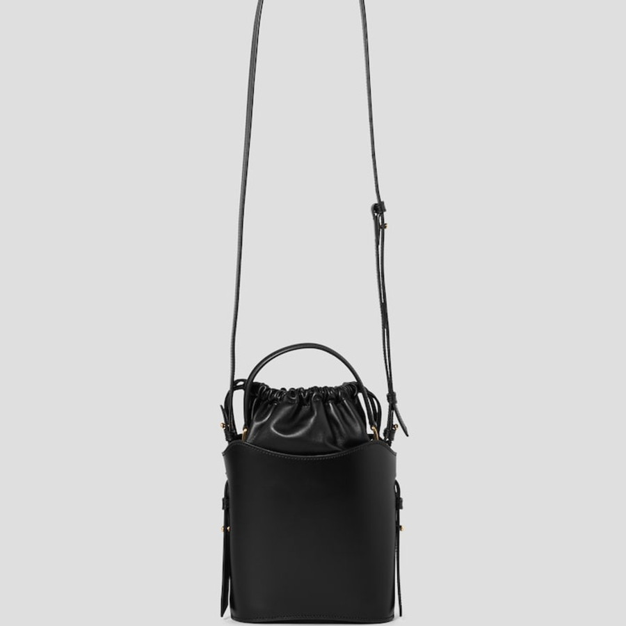 ami (Unisex) Mini Paris Paris Bucket Bag – Black