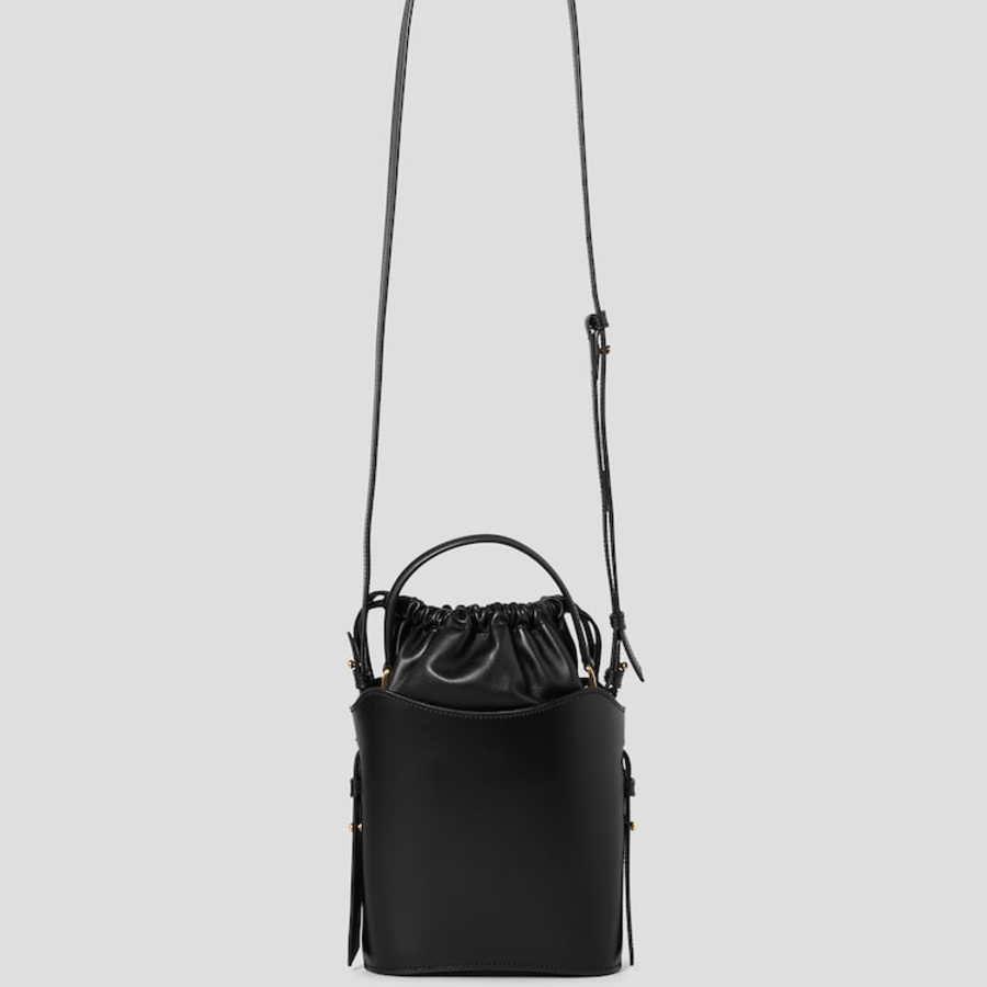 ami (Unisex) Mini Paris Paris Bucket Bag – Black