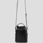 ami (Unisex) Mini Paris Paris Bucket Bag – Black