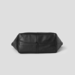 ami (Unisex) Midi Tote Bag – Wool Gabardine Black