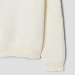 Maison Kitsune Men Kitsune Varsity Embroidered Mesh Jumper - Milk