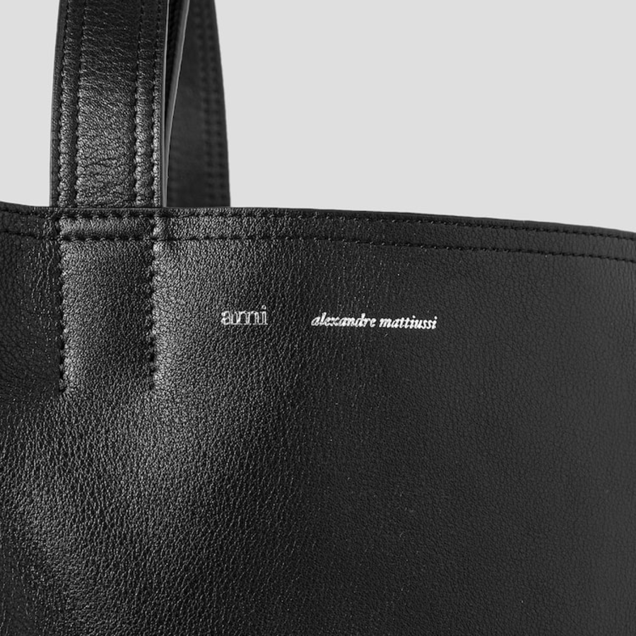 ami (Unisex) Midi Maxi Tote Bag – Black