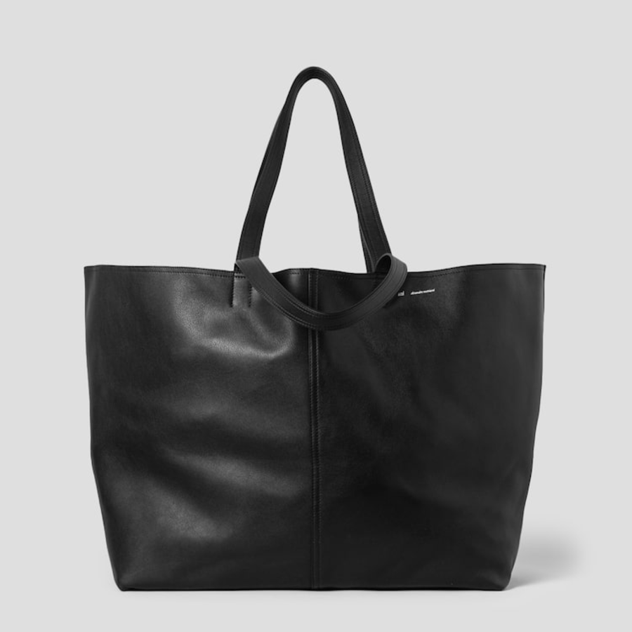 ami (Unisex) Midi Maxi Tote Bag – Black