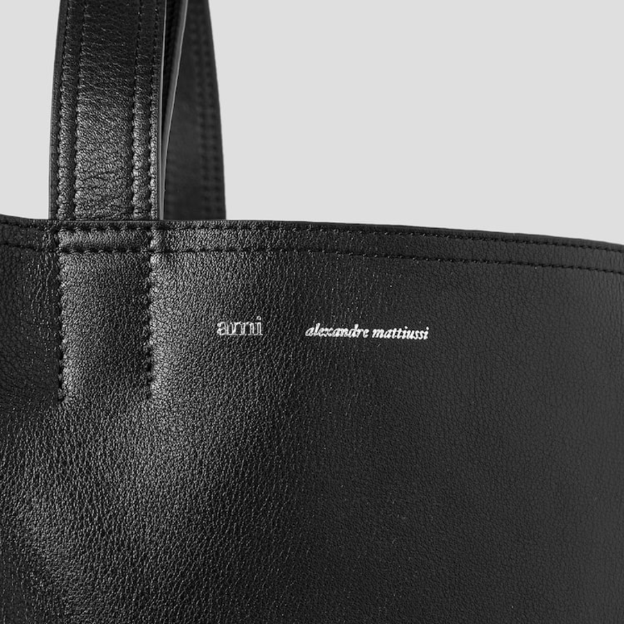 ami (Unisex) Midi Maxi Tote Bag – Black