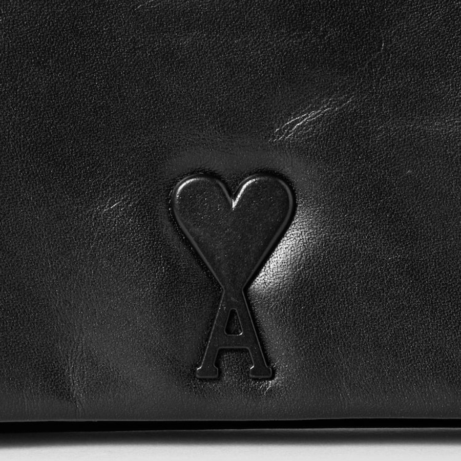 ami (Unisex) Voulez Vous Wallet Strap – Black