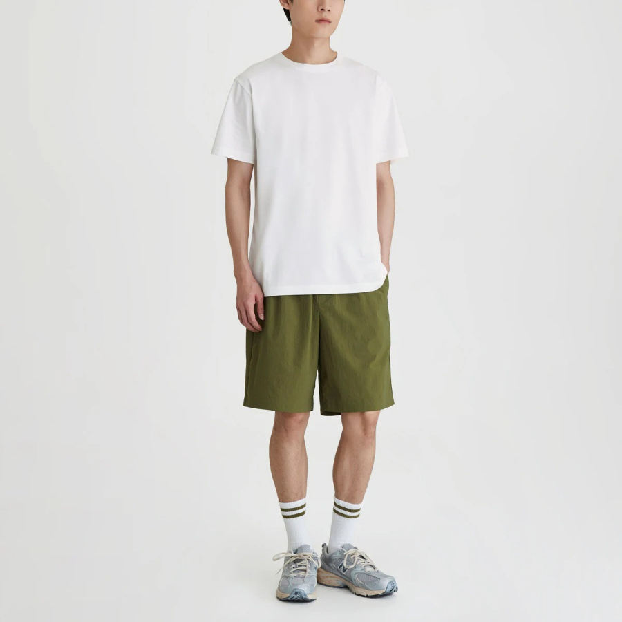 JAJU Men’s Quick-Dry Short Sleeve T-Shirt – White