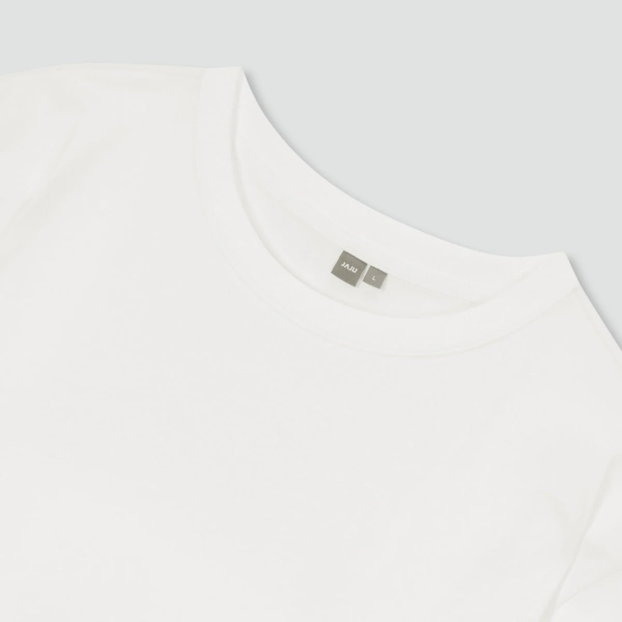 JAJU Men’s Quick-Dry Short Sleeve T-Shirt – White