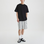 JAJU Unisex Layered Short Sleeve T-Shirt – Black