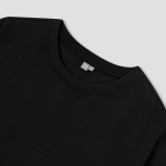 JAJU Unisex Layered Short Sleeve T-Shirt – Black