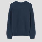 Maison Kitsune Men Kitsune Varsity Embroidered Mesh Jumper - Slate Grey