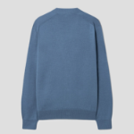Maison Kitsune Men Bold Fox Head Patch Regular Cardigan - Breton Blue