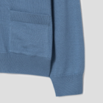 Maison Kitsune Men Bold Fox Head Patch Regular Cardigan - Breton Blue