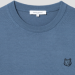 Maison Kitsune Men Bold Fox Head Patch Regular Jumper - Breton Blue