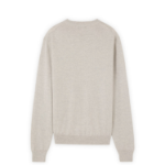 Maison Kitsune Men Tonal Fox Head Patch Regular Jumper - Light Grey Melange