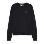 Maison Kitsune Men Tonal Fox Head Patch Regular Jumper - Black