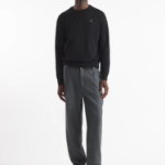 Maison Kitsune Men Tonal Fox Head Patch Regular Jumper - Black