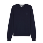 Maison Kitsune Men Tonal Fox Head Patch Regular Jumper - Ink Blue