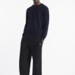 Maison Kitsune Men Tonal Fox Head Patch Regular Jumper - Ink Blue