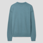 Maison Kitsune Men Bold Fox Head Patch Comfort Jumper - Soft Teal