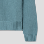 Maison Kitsune Men Bold Fox Head Patch Comfort Jumper - Soft Teal