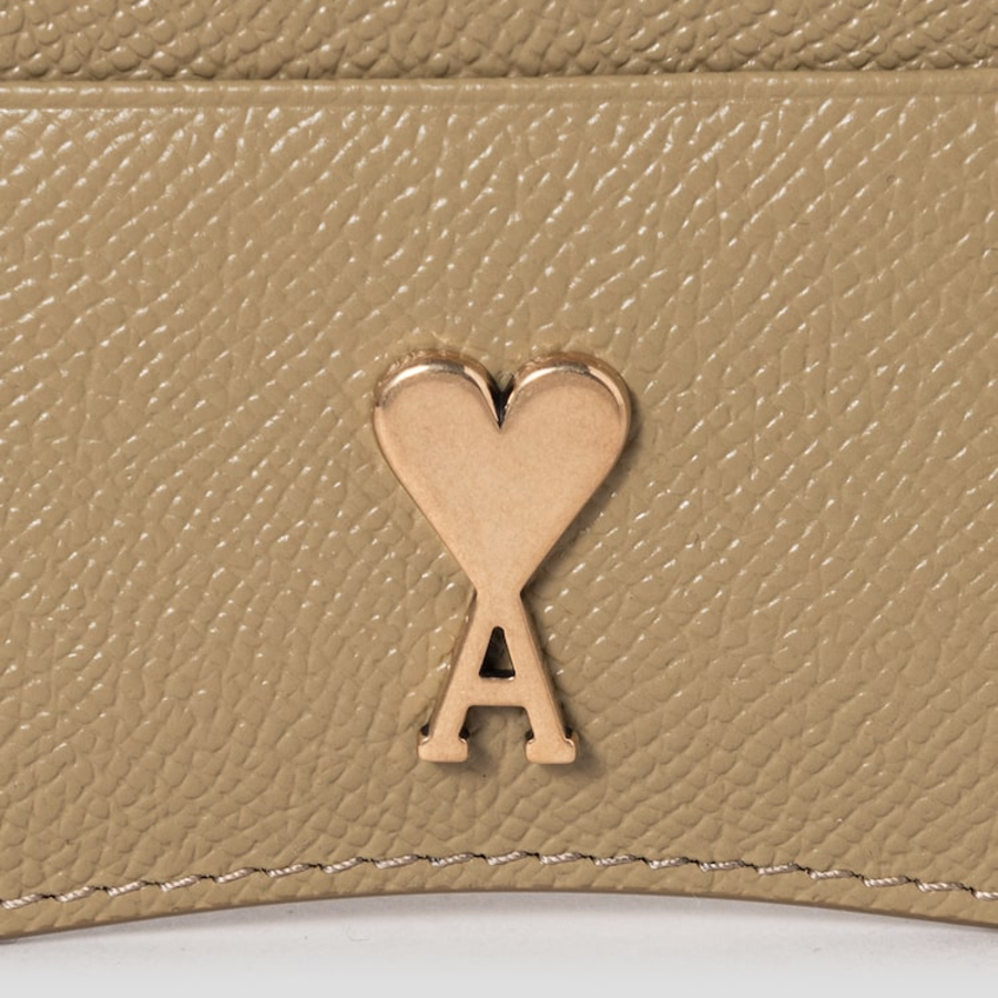 ami (Unisex) Paris Paris Zip Card Holder – Havana