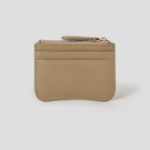 ami (Unisex) Paris Paris Zip Card Holder – Havana/Vibrated Brass