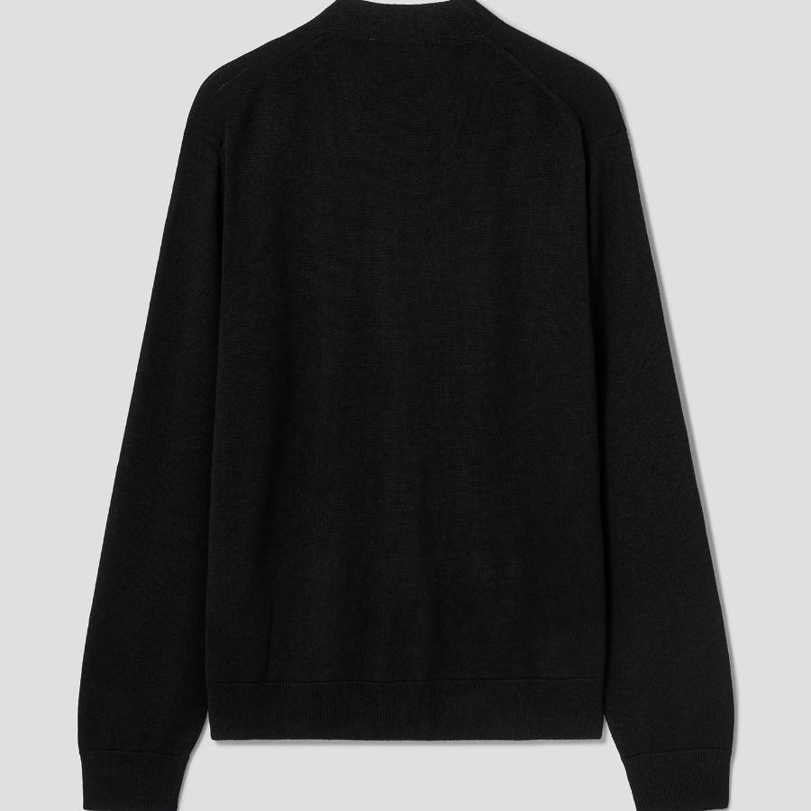 Maison Kitsune Men Bold Fox Head Patch Regular Cardigan - Black