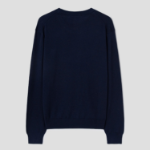 Maison Kitsune Men Tonal Fox Head Patch Regular Jumper - Ink Blue