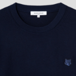 Maison Kitsune Men Tonal Fox Head Patch Regular Jumper - Ink Blue