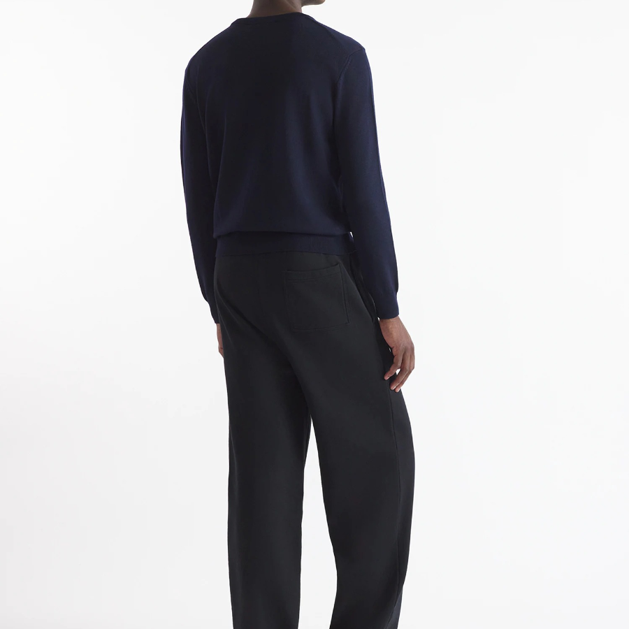 Maison Kitsune Men Tonal Fox Head Patch Regular Jumper - Ink Blue