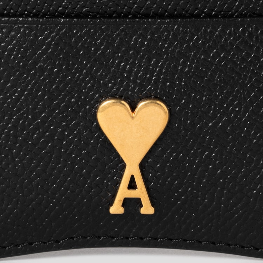 ami (Unisex) Paris Paris Zip Card Holder – Black