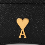 ami (Unisex) Paris Paris Zip Card Holder – Black