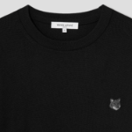 Maison Kitsune Men Tonal Fox Head Patch Regular Jumper - Black