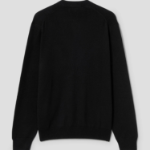 Maison Kitsune Men Tonal Fox Head Patch Regular Cardigan - Black